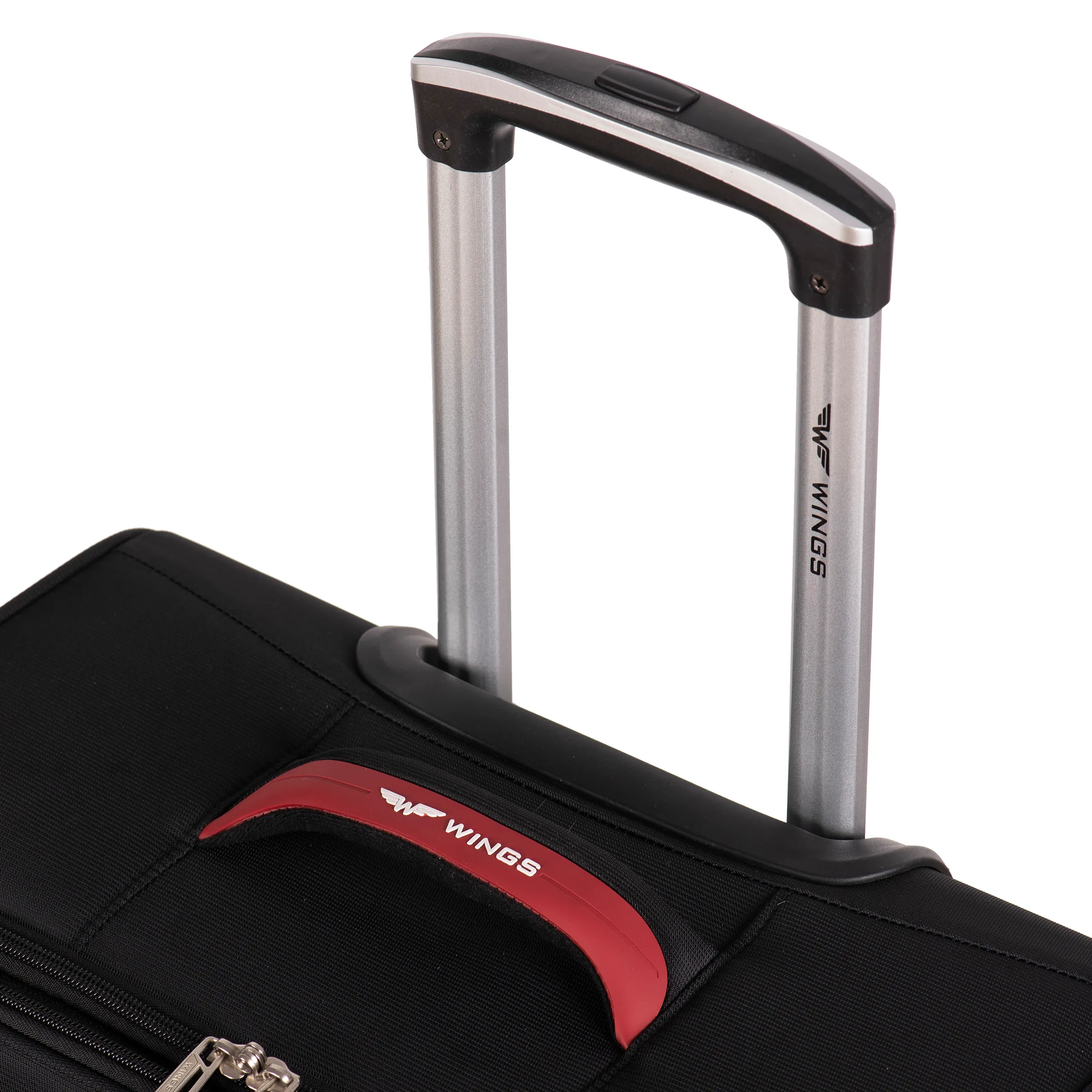 Wings DPR01 pelēks rokas bagāžas koferis — poliesters, 40L, 2.7 kg (skats 7)