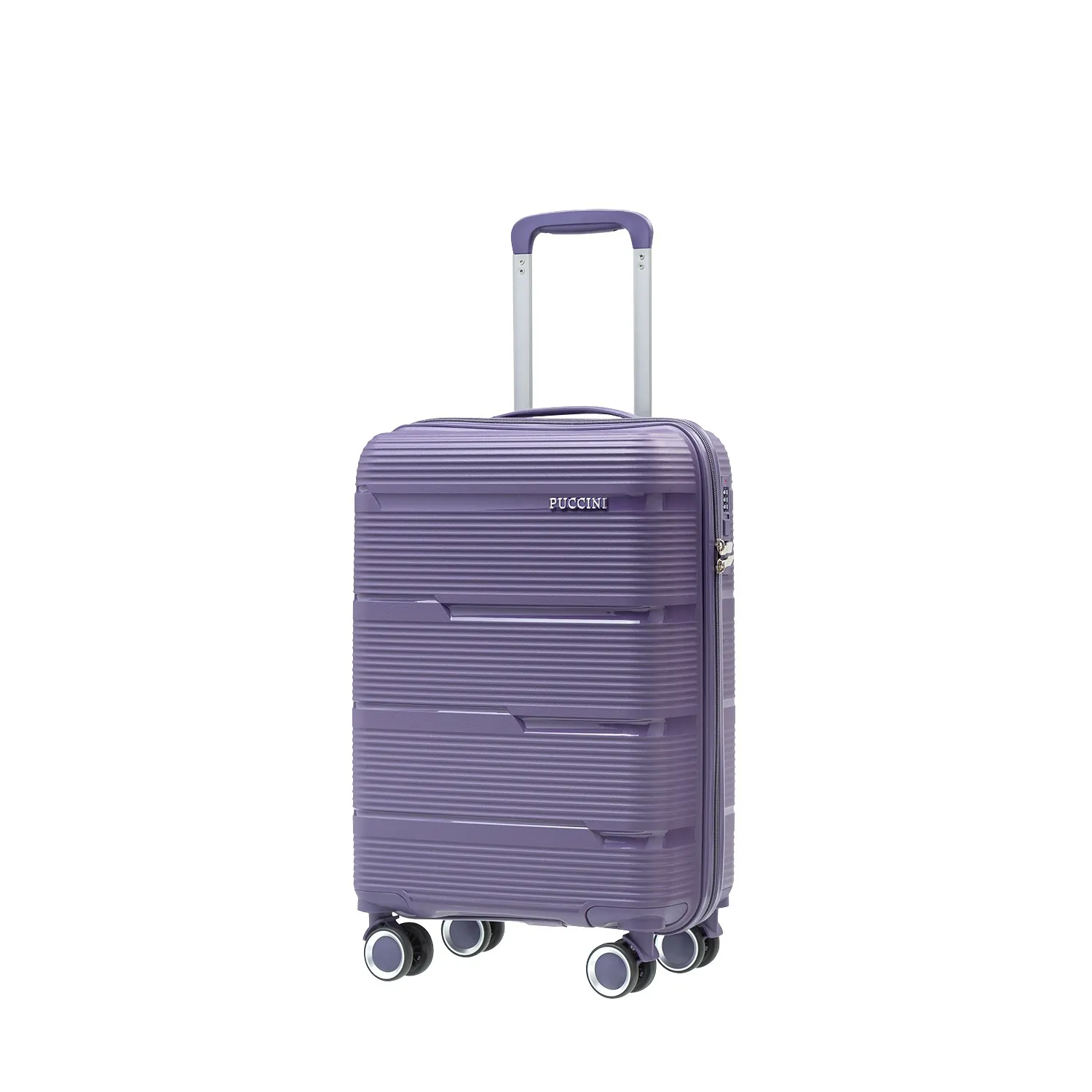 Puccini PP023C7D violets rokas bagāžas koferis — Polüpropüleen, 36L, 2.6 kg