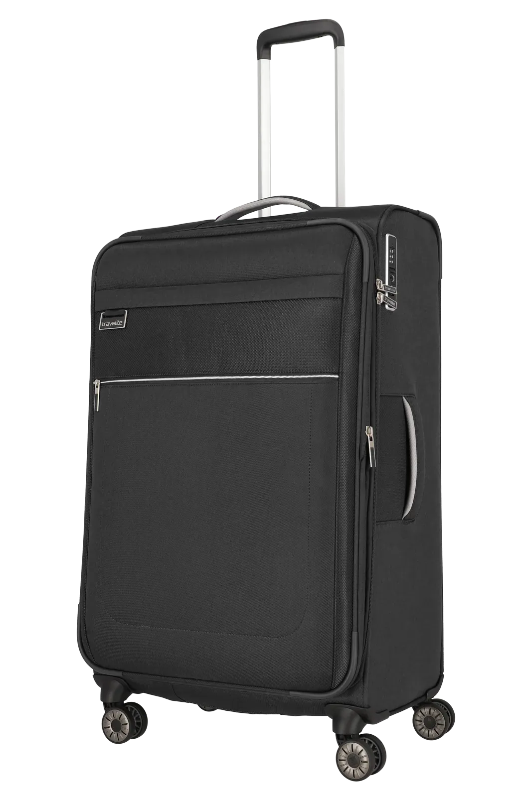 Travelite melns liels koferis — audums, 3.5 kg (skats 2)