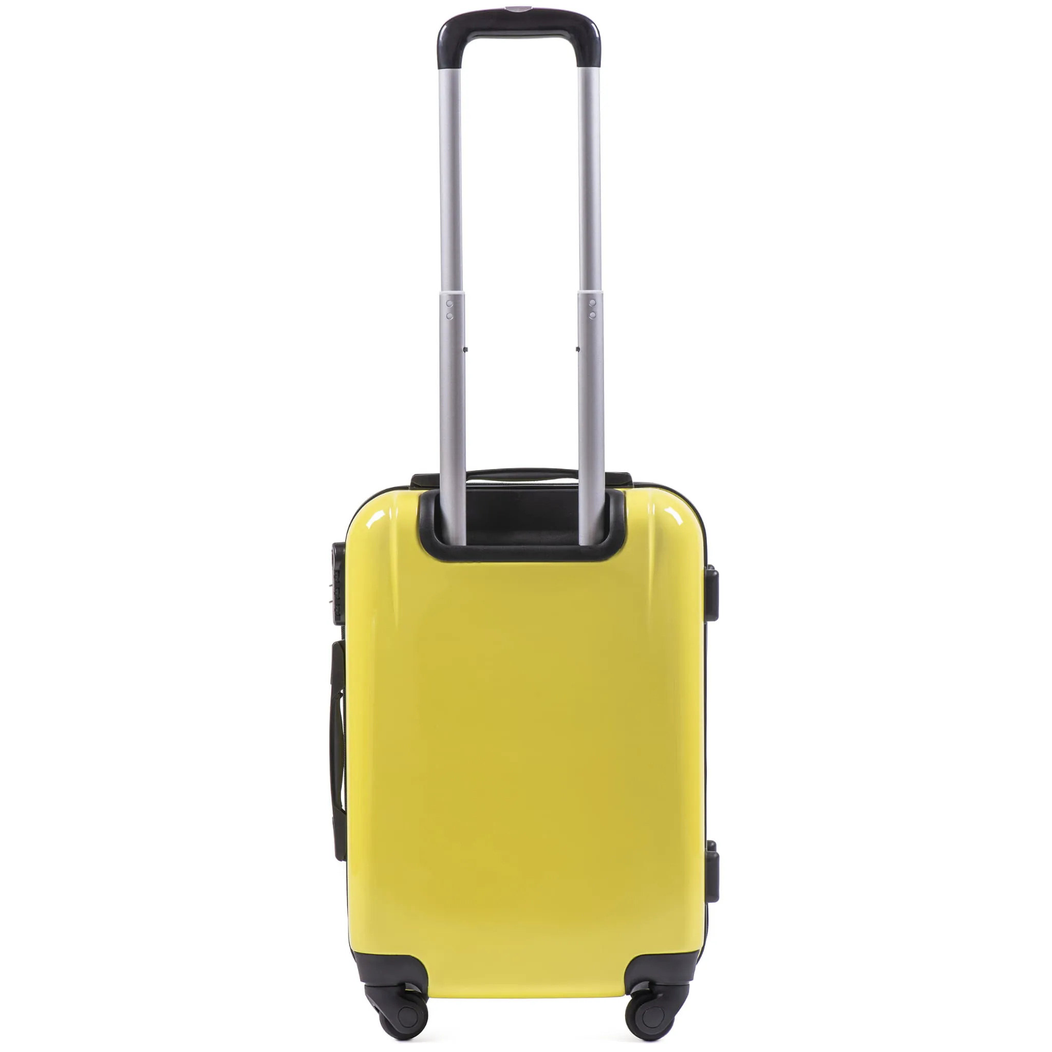 Wings PC-KD01 Kollane rokas bagāžas koferis — Polükarbonaat, 38L, 2.8 kg (no aizmugures)