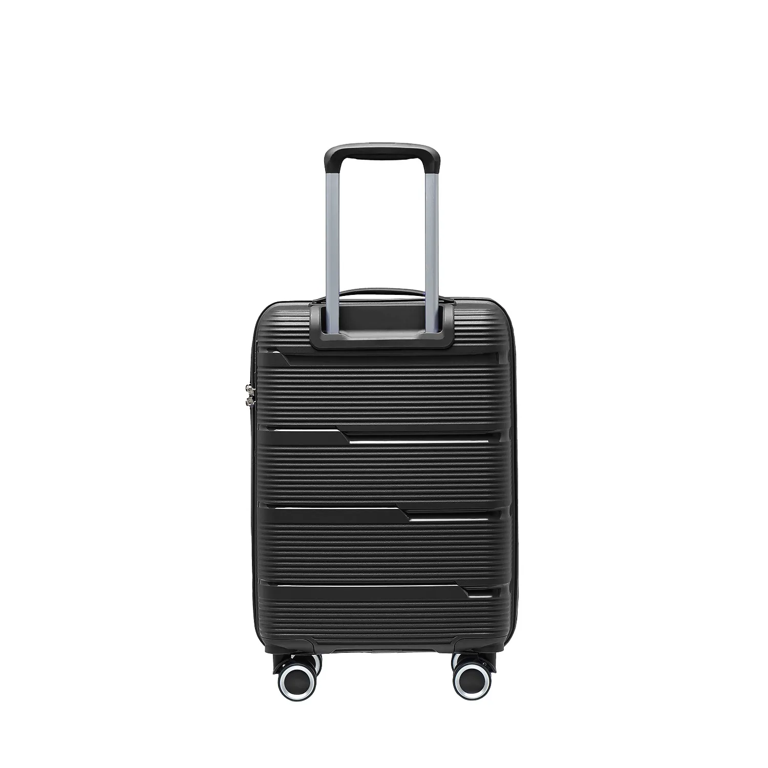 Puccini PP023C1 melns rokas bagāžas koferis — Polüpropüleen, 36L, 2.6 kg (skats 3)