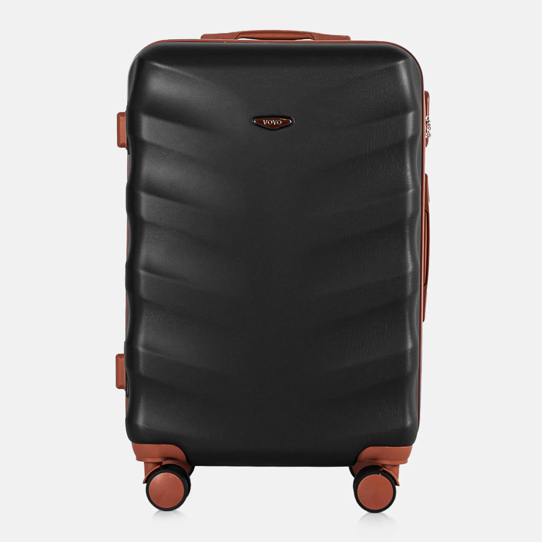 Voyo FJ140 melns vidējais koferis — ABS plastmasa, 66L, 3.3 kg (skats 2)