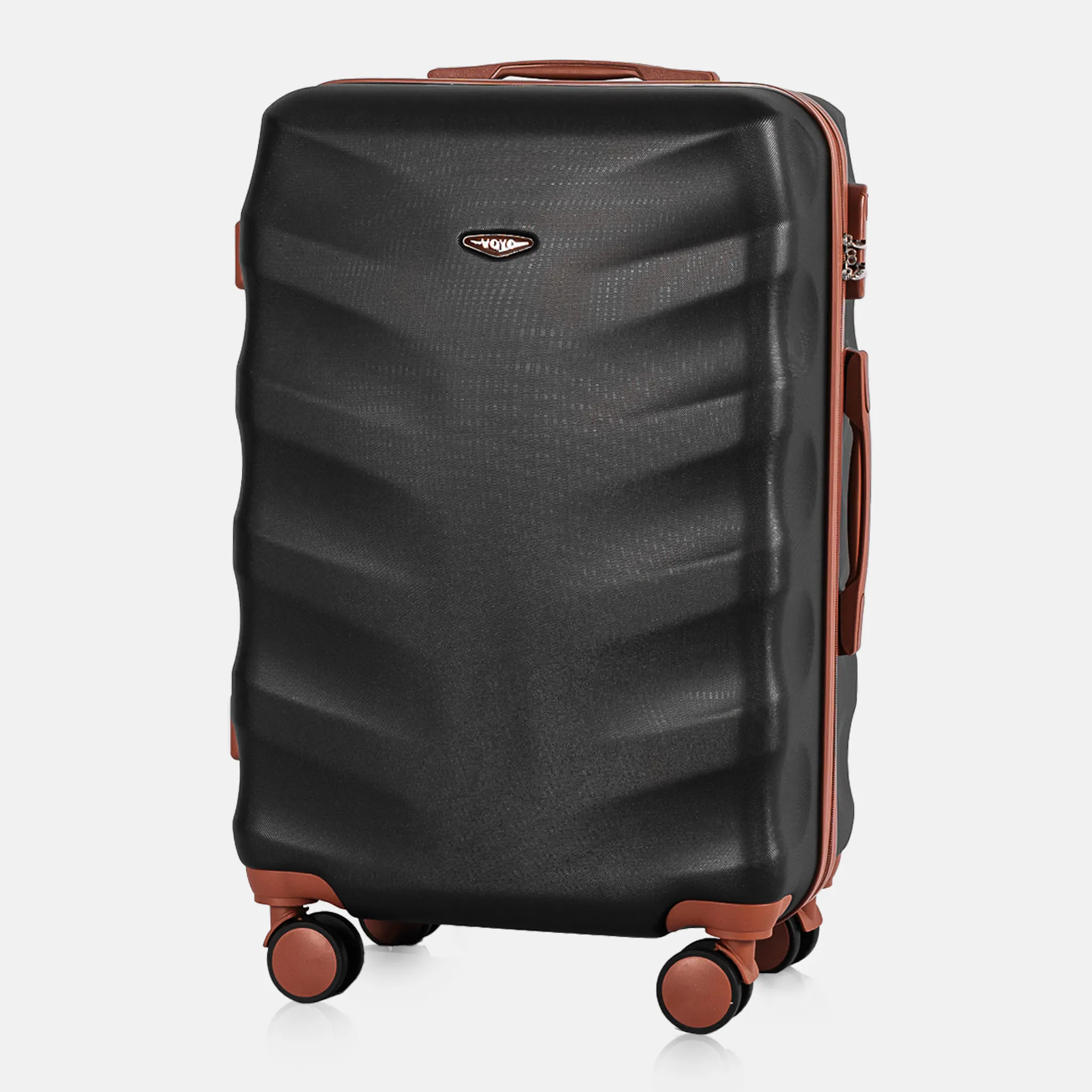 Voyo FJ140 melns vidējais koferis — ABS plastmasa, 66L, 3.3 kg