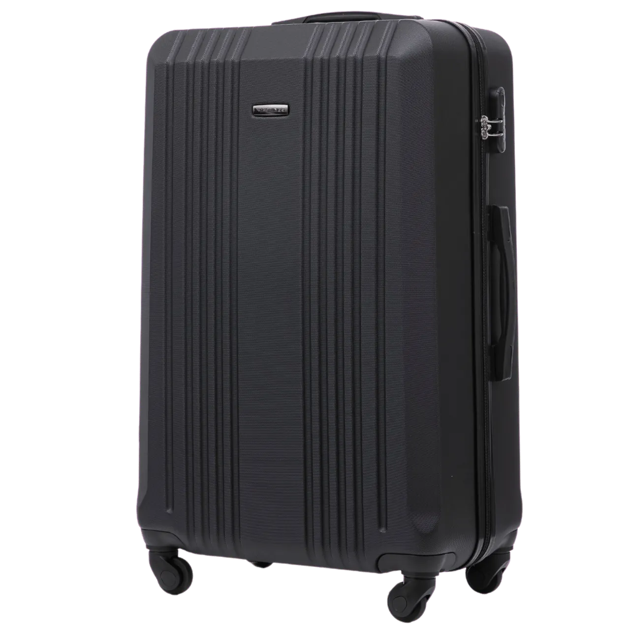 KST01 melns liels koferis — ABS plastmasa, 97L, 3.8 kg