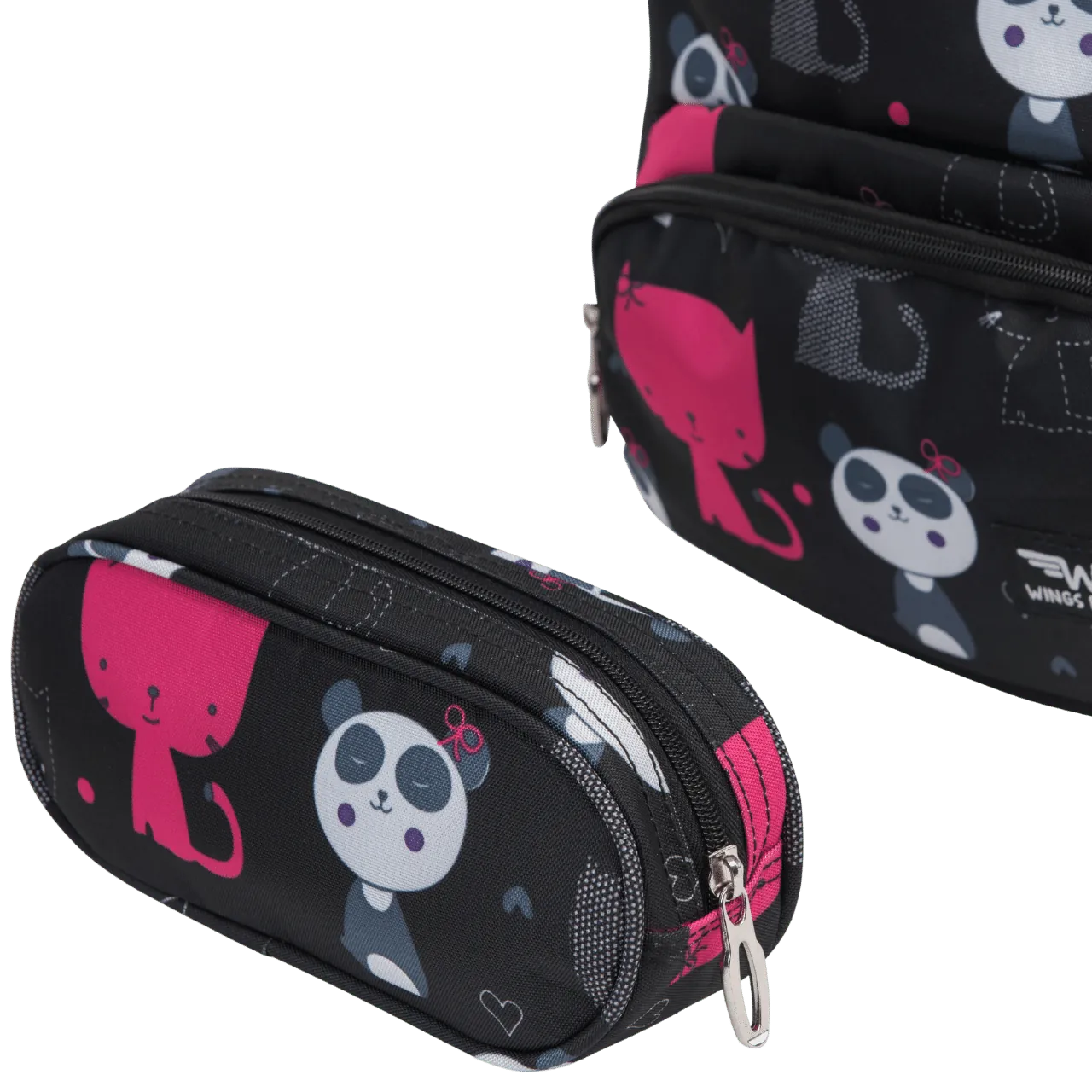 Wings melns rokas bagāžas koferis — audums, 0.7 kg (skats 11)