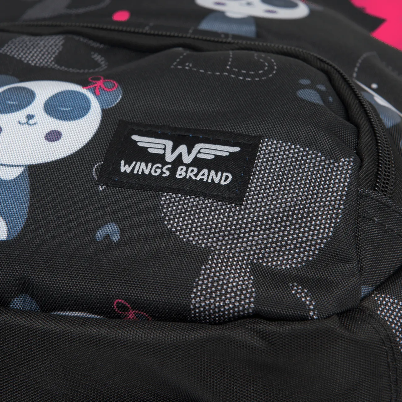 Wings melns rokas bagāžas koferis — audums, 0.7 kg (skats 5)