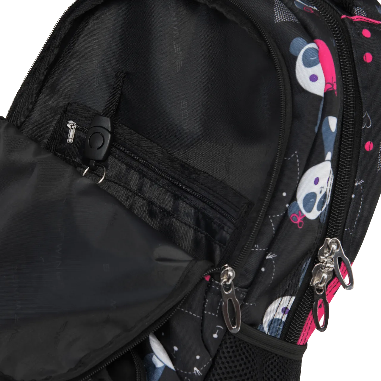 Wings melns rokas bagāžas koferis — audums, 0.7 kg (skats 7)