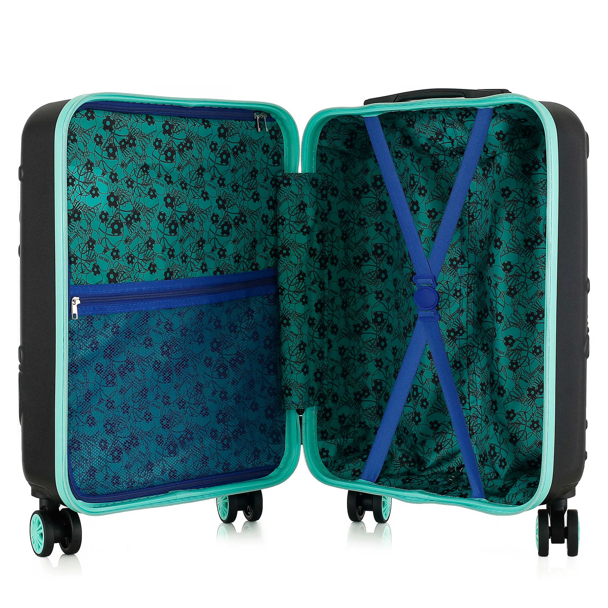 Semi Line melns bērnu koferis — ABS plastmasa, 34L, 2.5 kg (skats 6)