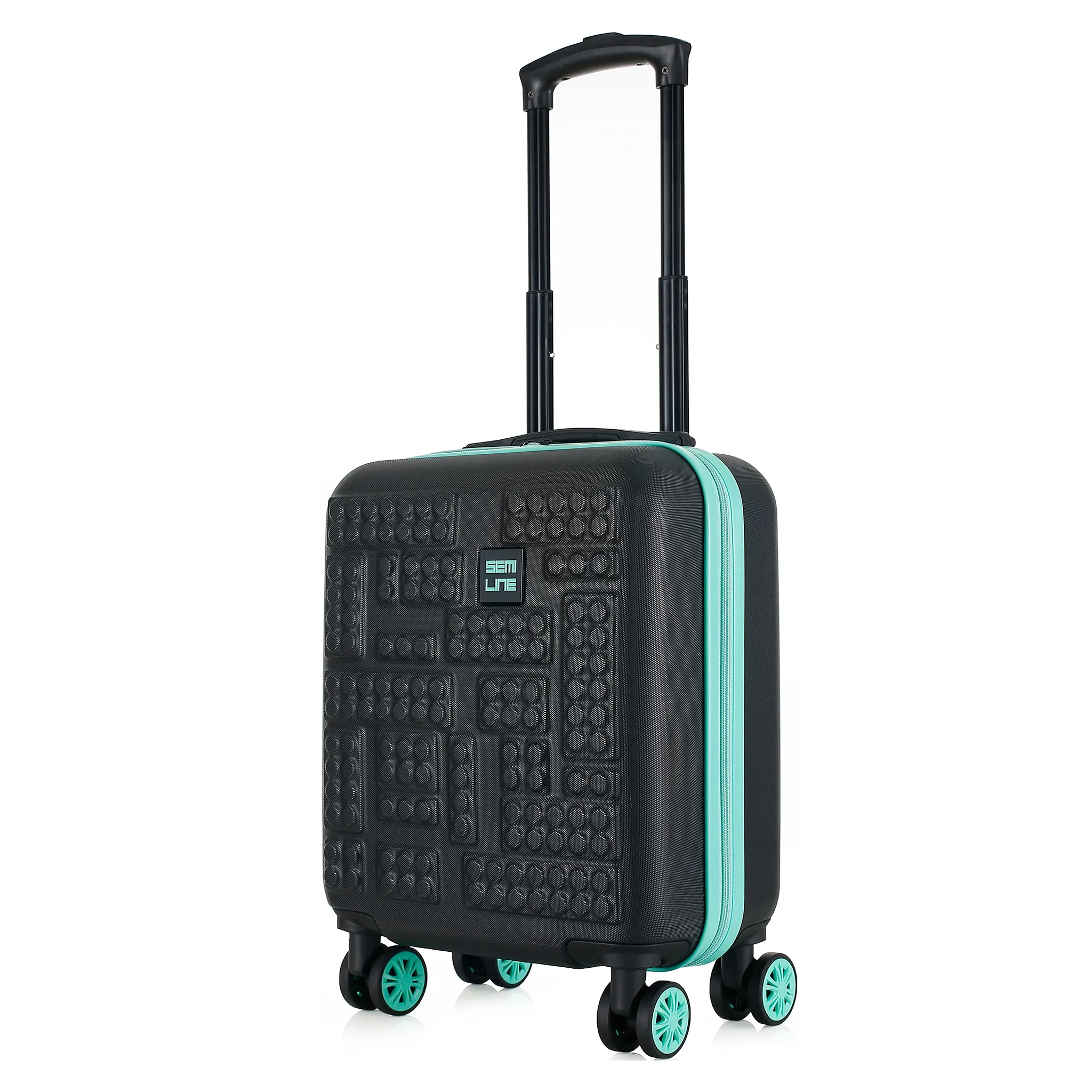 Semi Line melns bērnu koferis — ABS plastmasa, 19L, 2.1 kg