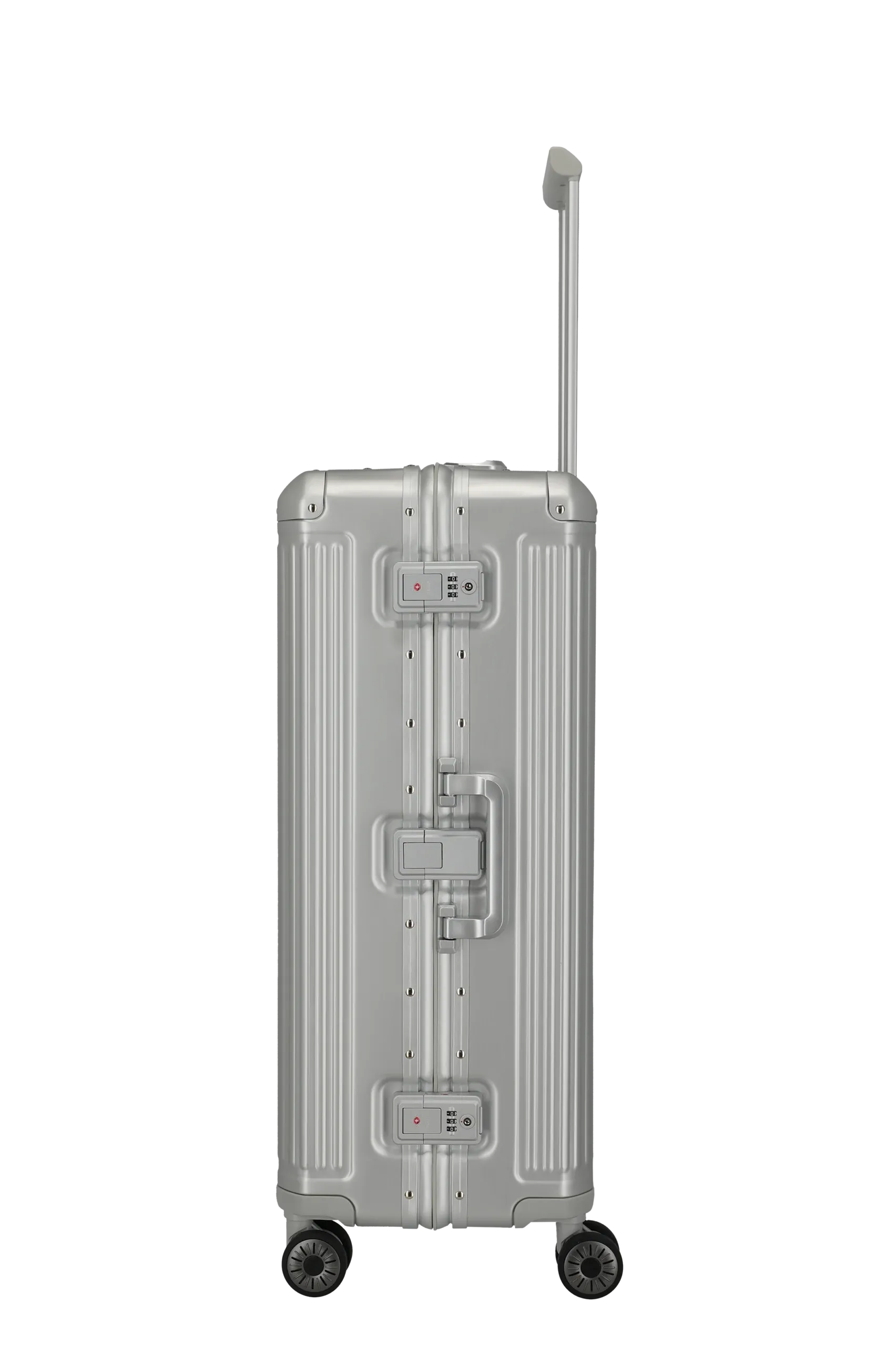 Travelite sudrabains liels koferis — Alumiinium, 100L, 6.7 kg (skats 4)