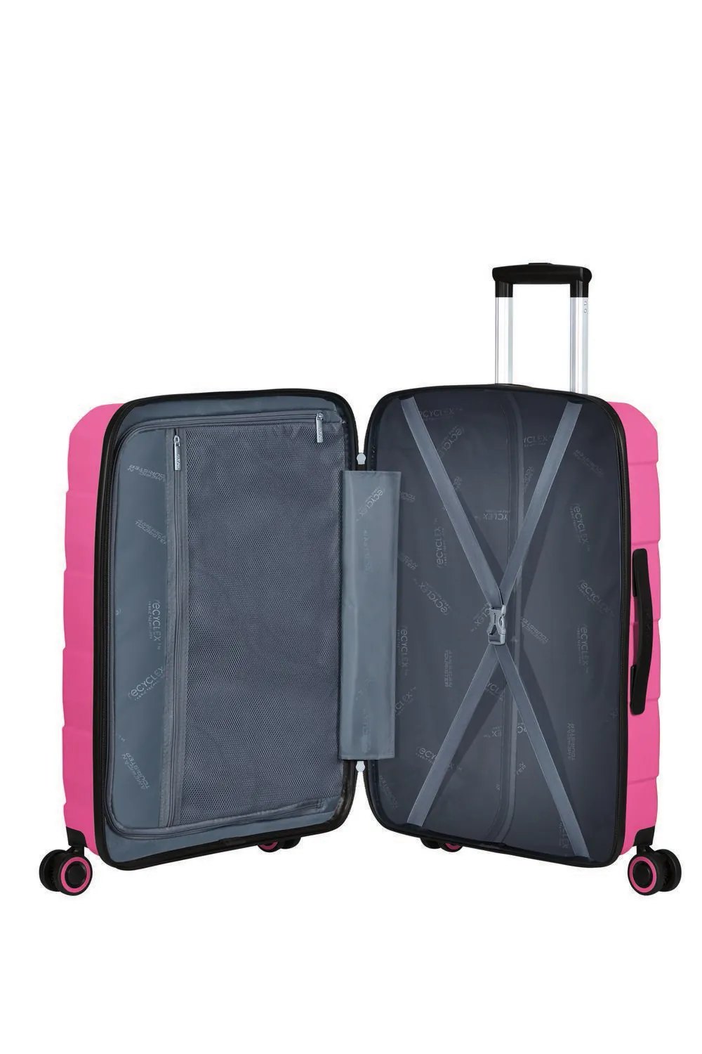American Tourister rozā liels koferis — Polüpropüleen, 93L, 4.2 kg (skats 4)