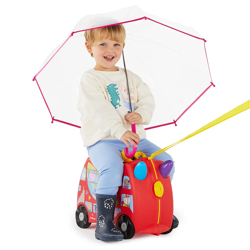 Trunki sarkans bērnu koferis — Polüpropüleen, 18L, 1.7 kg (skats 3)