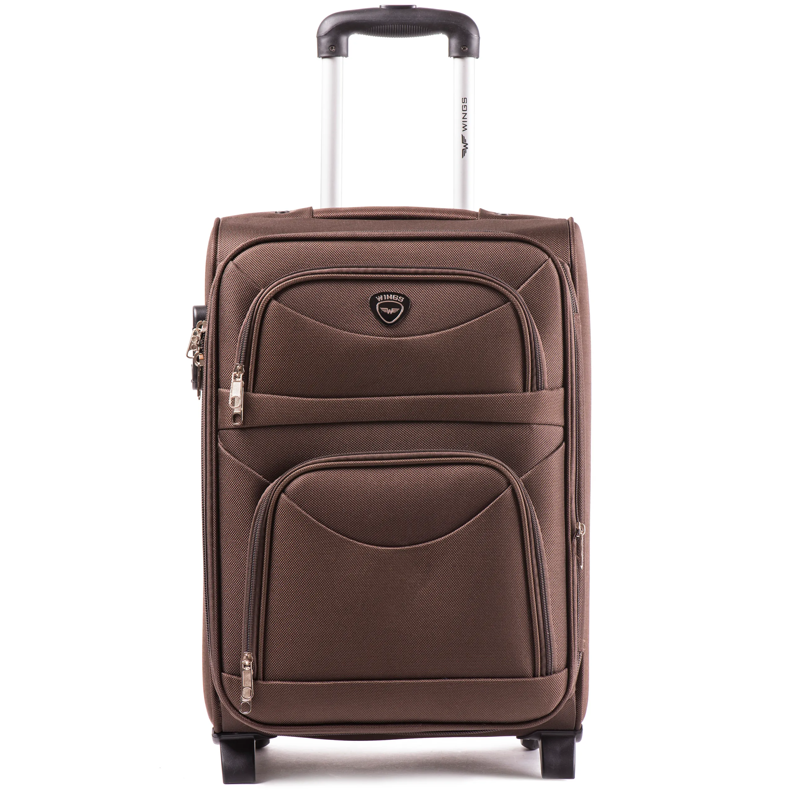 Wings brūns rokas bagāžas koferis — audums, 38L, 2.8 kg (skats 2)