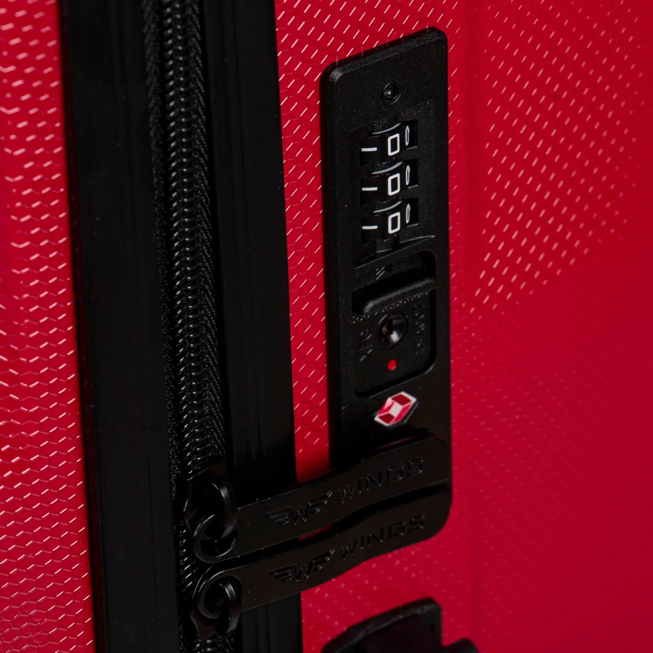 Wings PC17268 sarkans rokas bagāžas koferis — Polükarbonaat, 38L, 2.5 kg (skats 10)