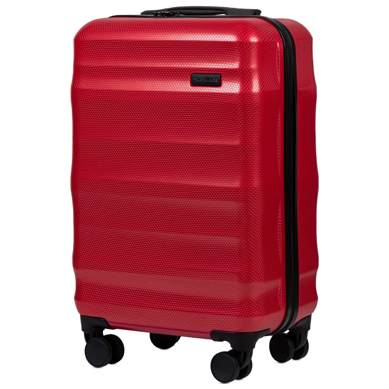 Wings PC17268 sarkans rokas bagāžas koferis — Polükarbonaat, 38L, 2.5 kg
