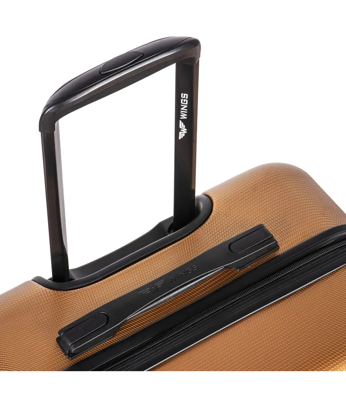 Wings PC140 sarkans rokas bagāžas koferis — Polükarbonaat, 38L, 2.5 kg (skats 7)