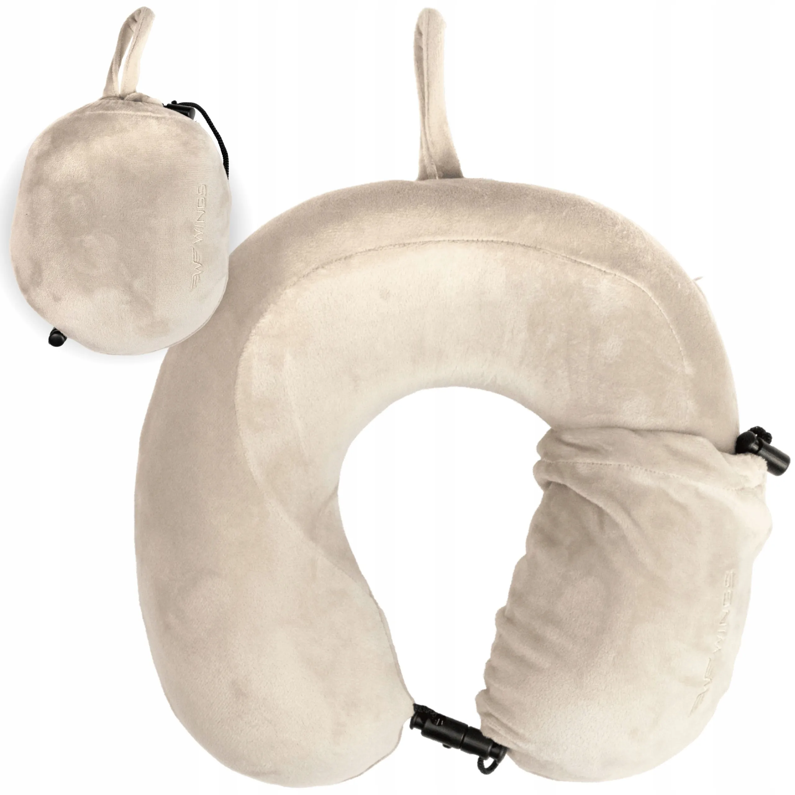 Wings bēšs ceļojumu spilvens — 0.2 kg