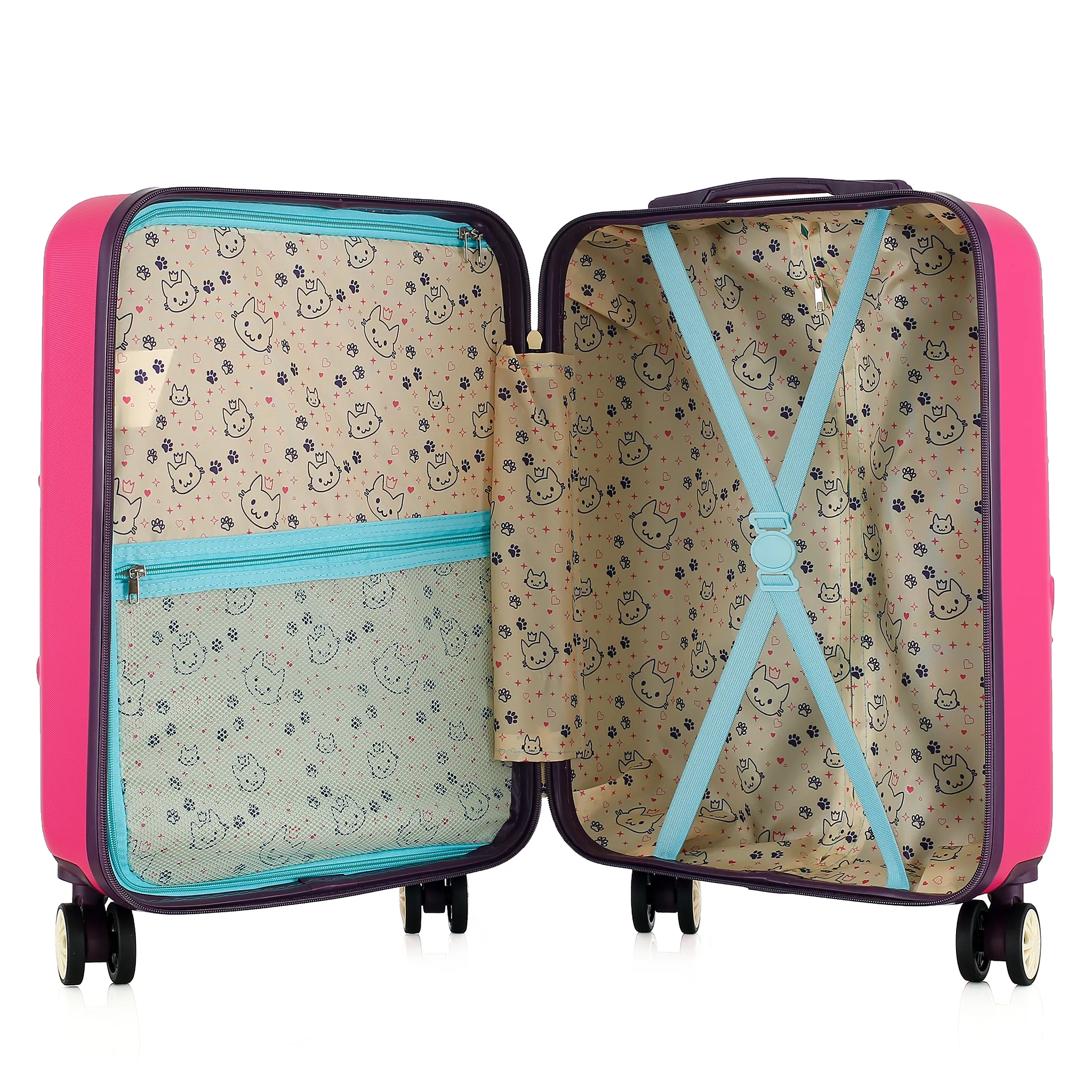 Semi Line rozā bērnu koferis — ABS plastmasa, 34L, 2.5 kg (skats 6)