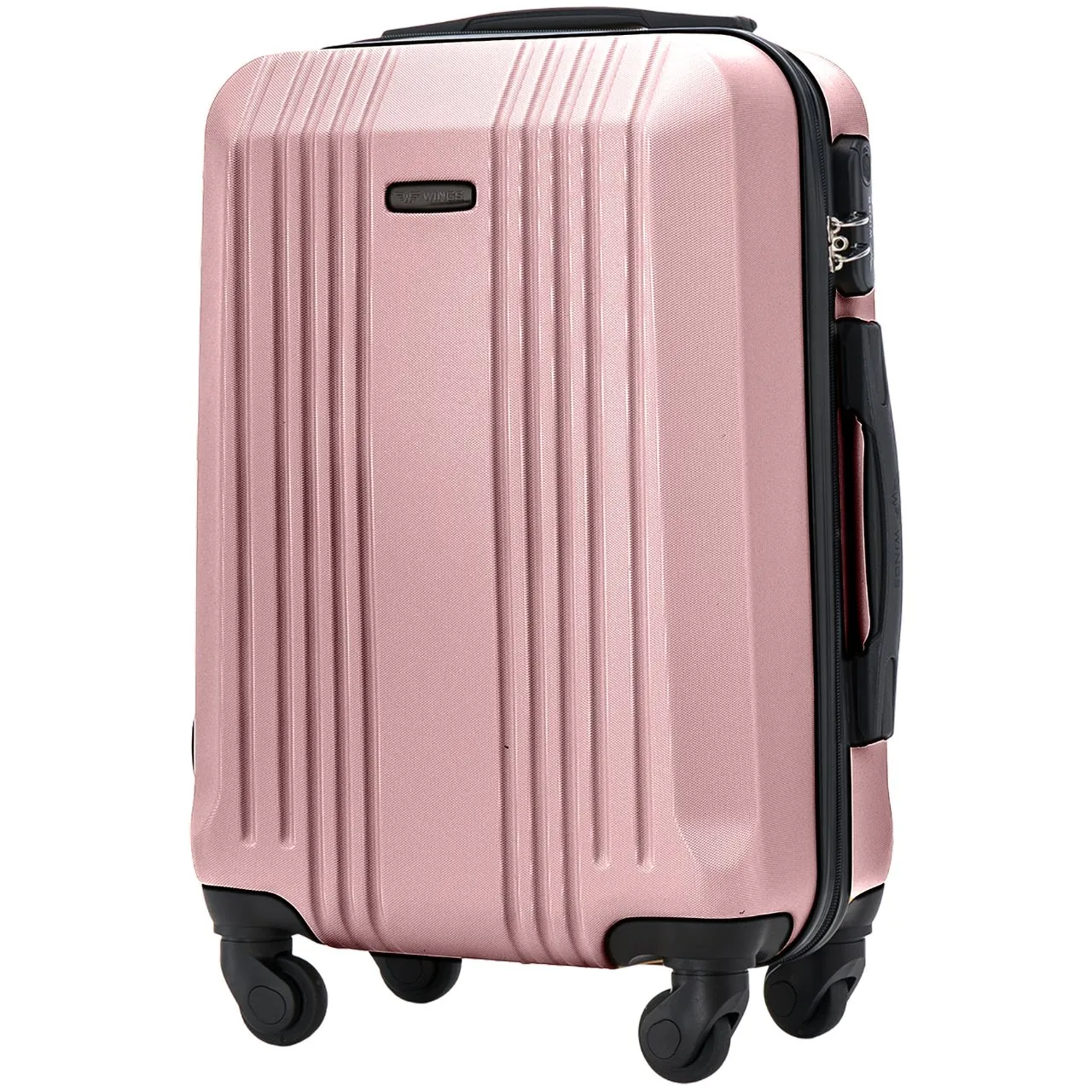 Wings KST01 rozā zelts rokas bagāžas koferis — ABS, 38L, 2.5 kg