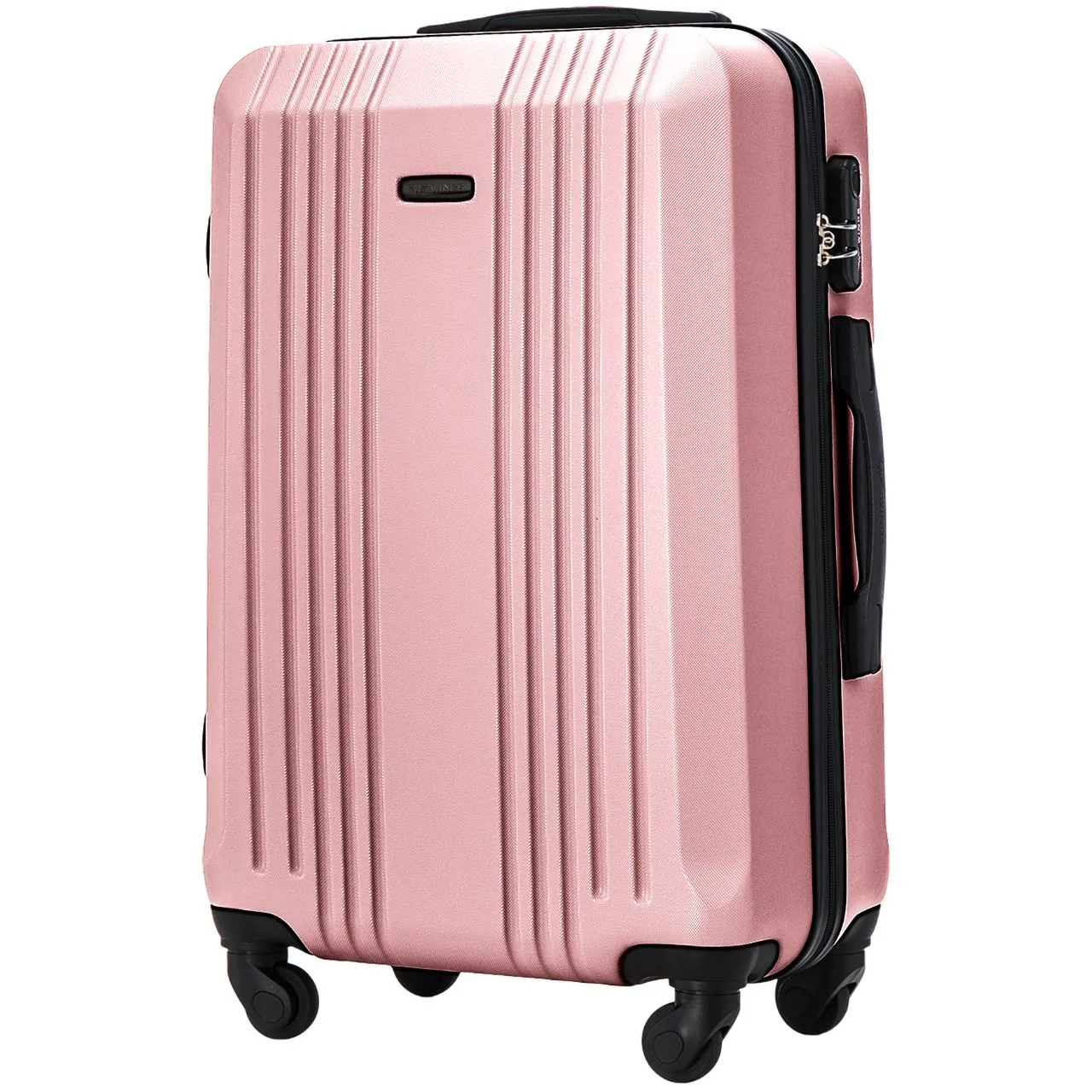 Wings KST01 rozā zelts vidējais koferis — ABS, 63L, 3.2 kg