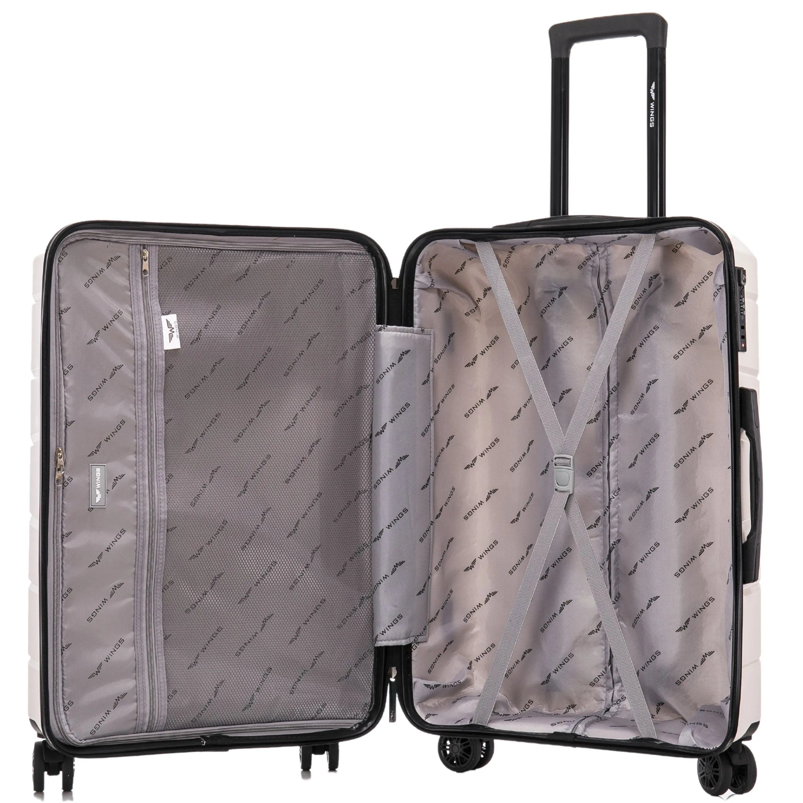 Wings rozā zelts rokas bagāžas koferis — polipropilēns, 43L, 2.75 kg (skats 7)