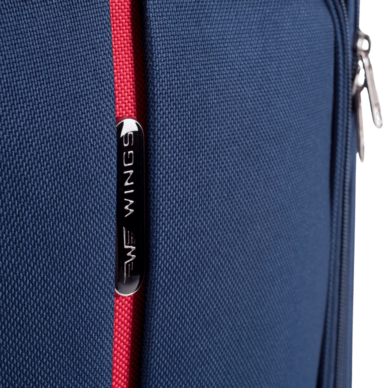 Wings zils rokas bagāžas koferis — audums, 63L, 2.8 kg (logo)