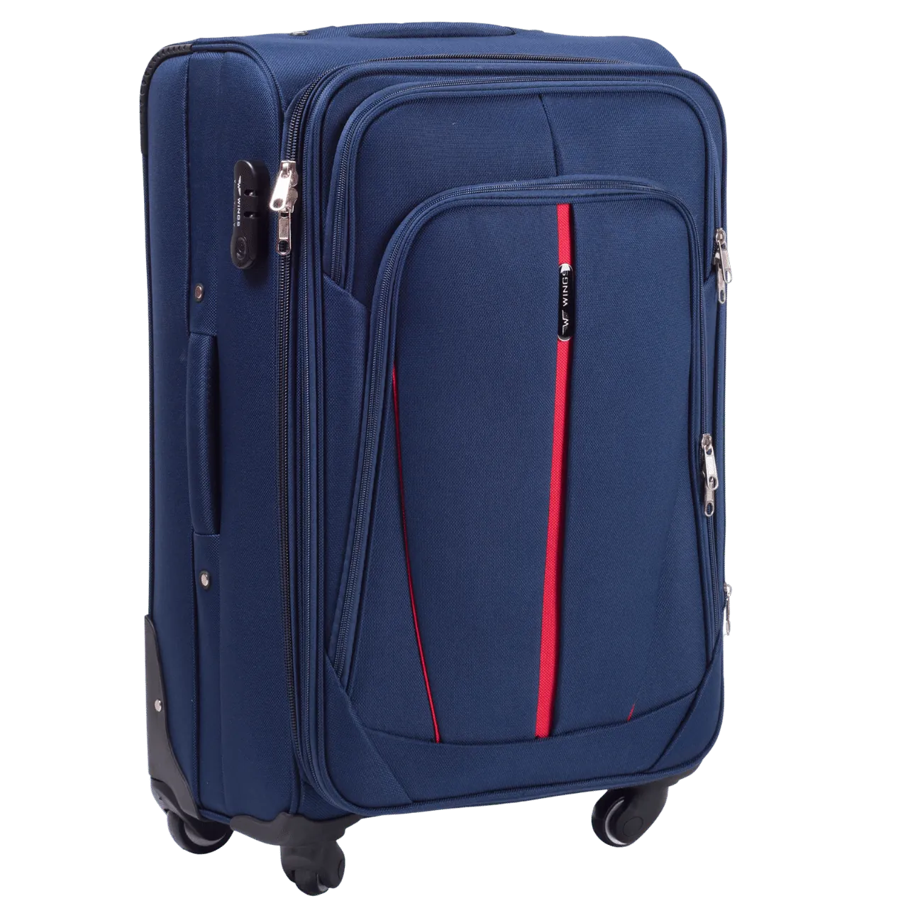 Wings zils rokas bagāžas koferis — audums, 63L, 2.8 kg