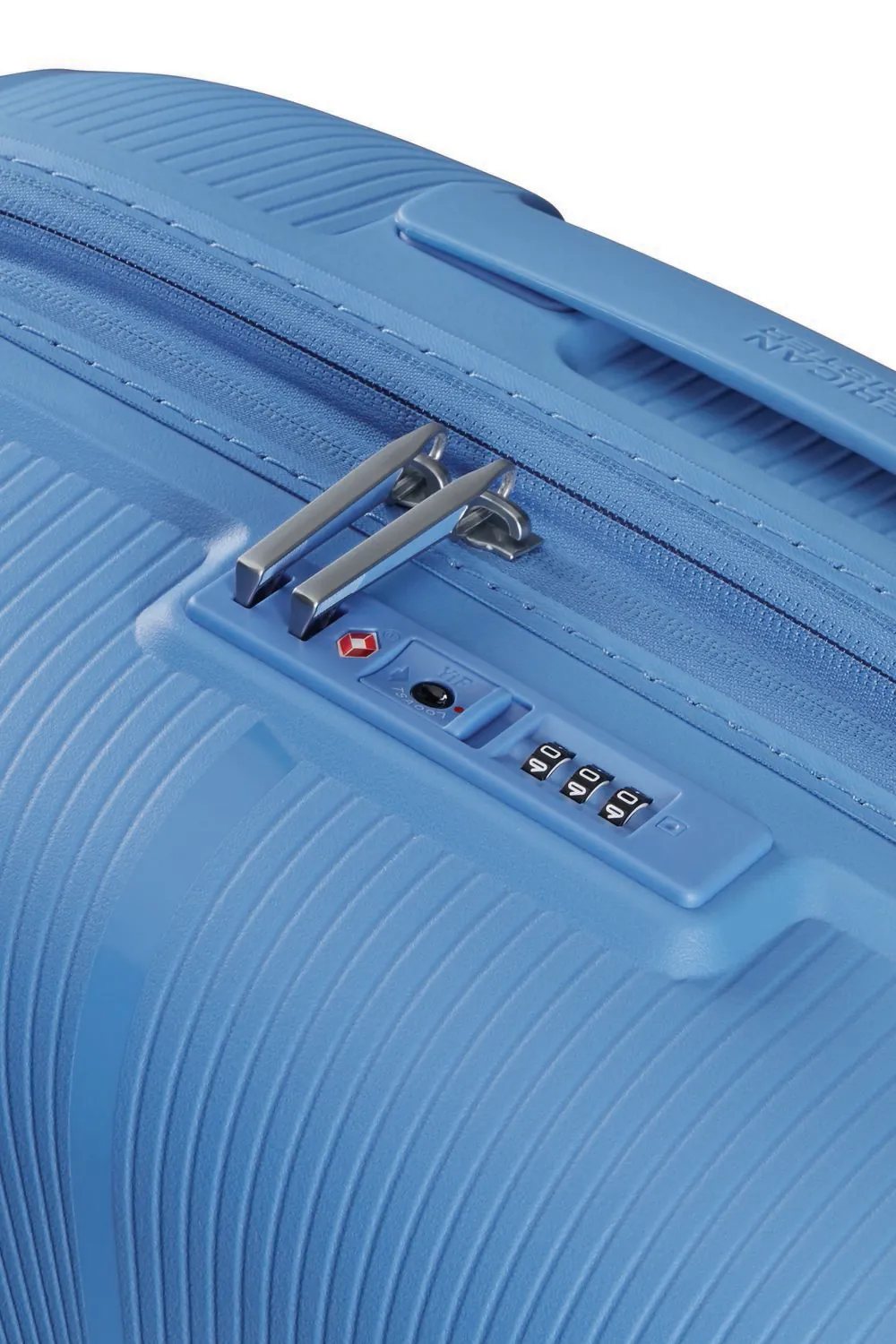 American Tourister gaiši zils rokas bagāžas koferis — Polüpropüleen, 36L, 2.3 kg (skats 3)