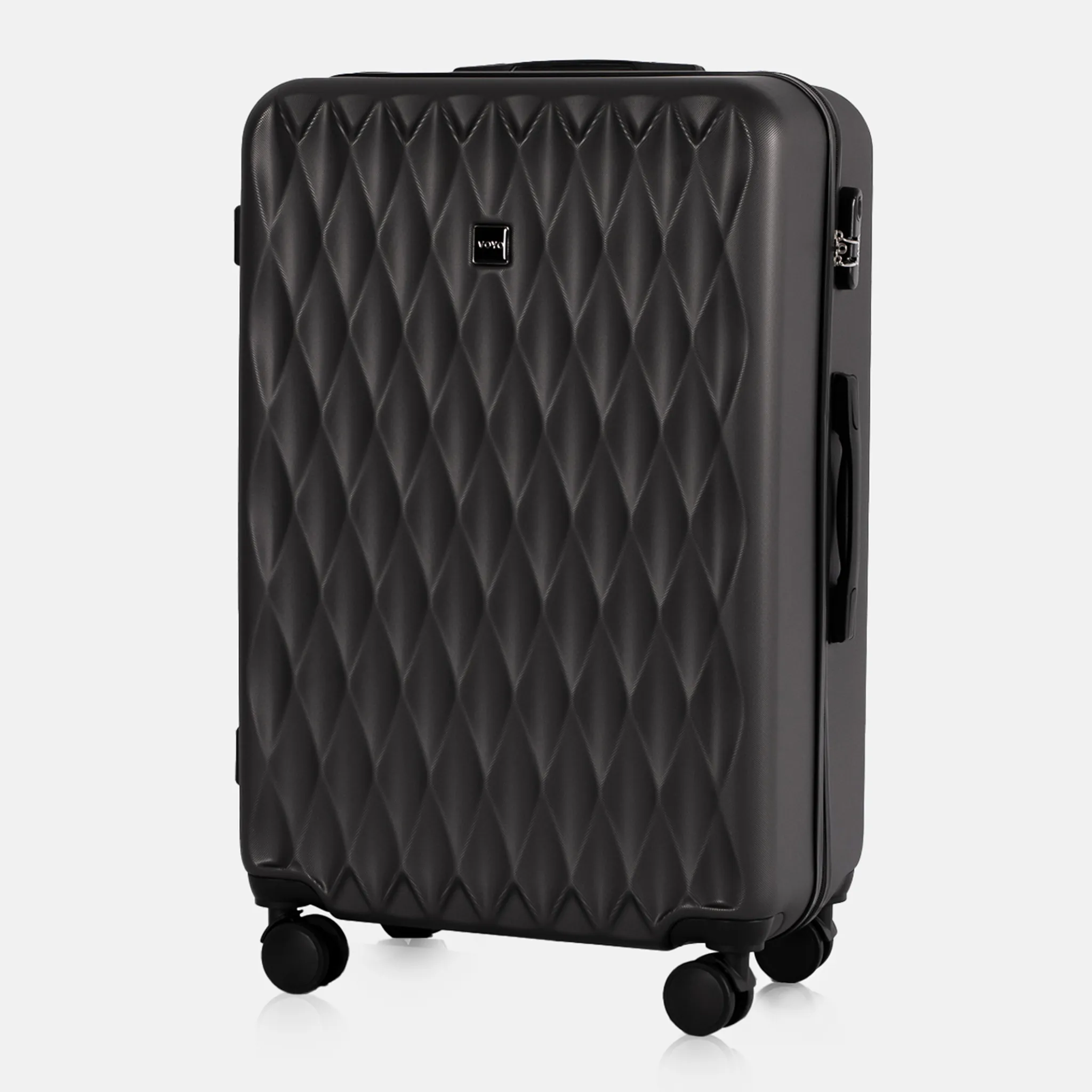 Voyo NV290 tumši pelēks liels koferis — ABS plastmasa, 102L, 4.3 kg