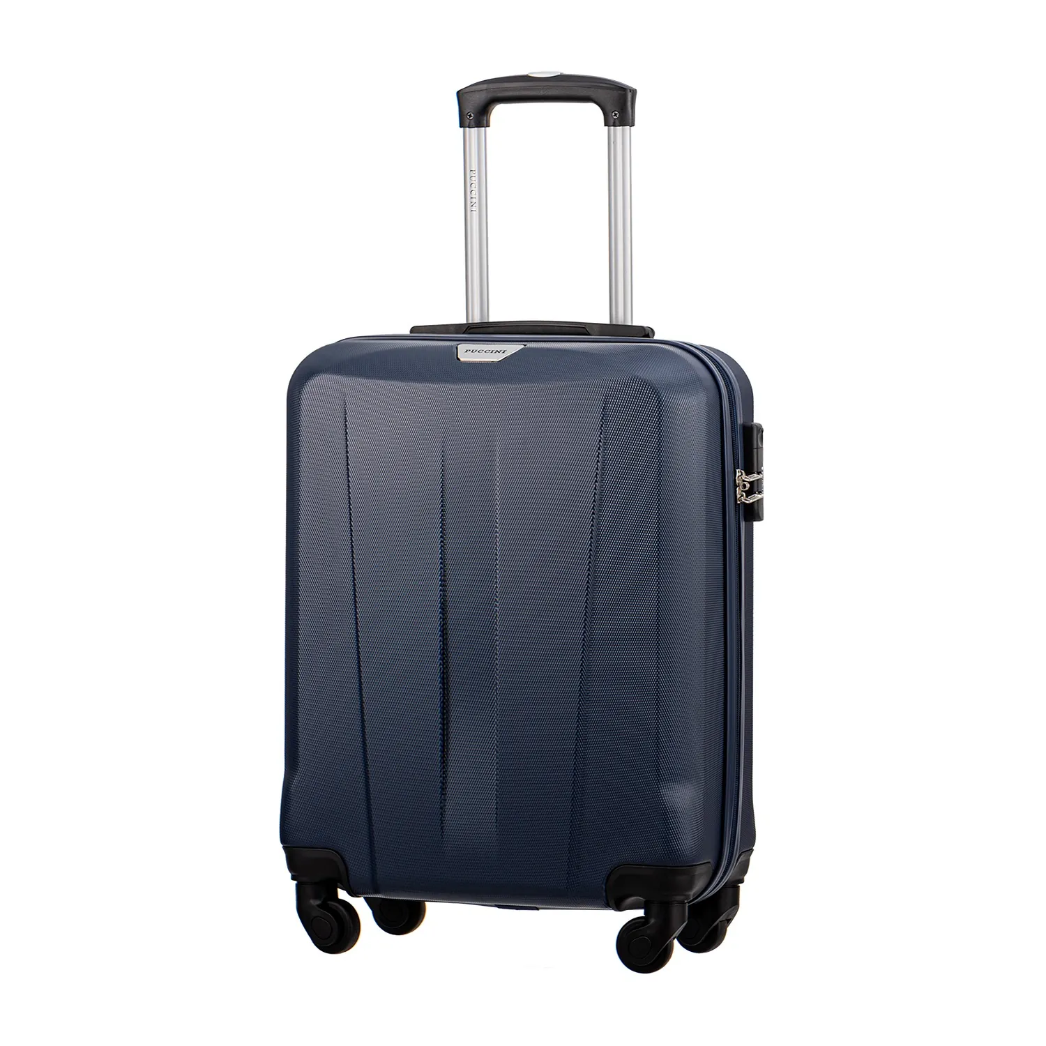 Puccini ABS03C7A tumši zils rokas bagāžas koferis — ABS, 36L, 2.7 kg
