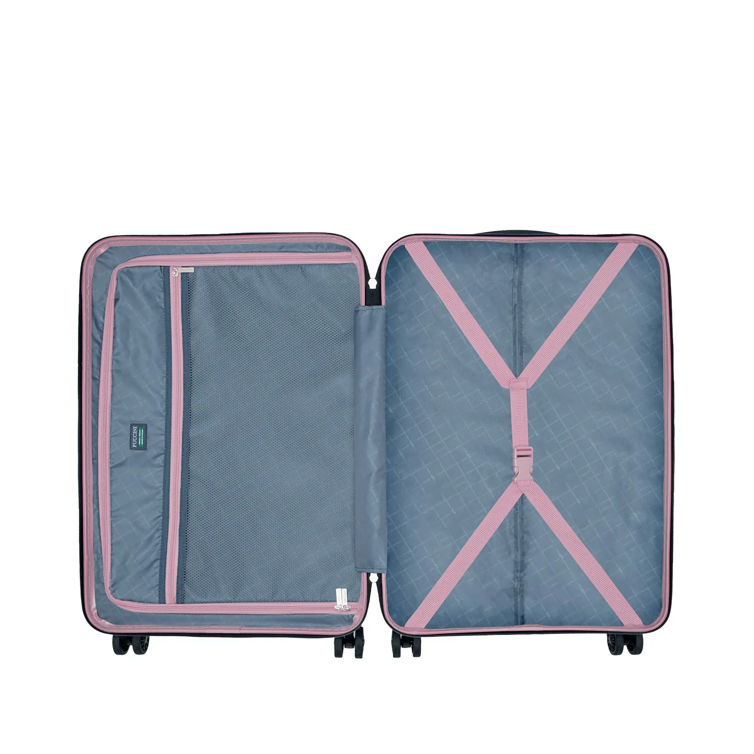 Puccini PC032A7A tumši zils liels koferis — Polükarbonaat, 89L, 4 kg (skats 5)