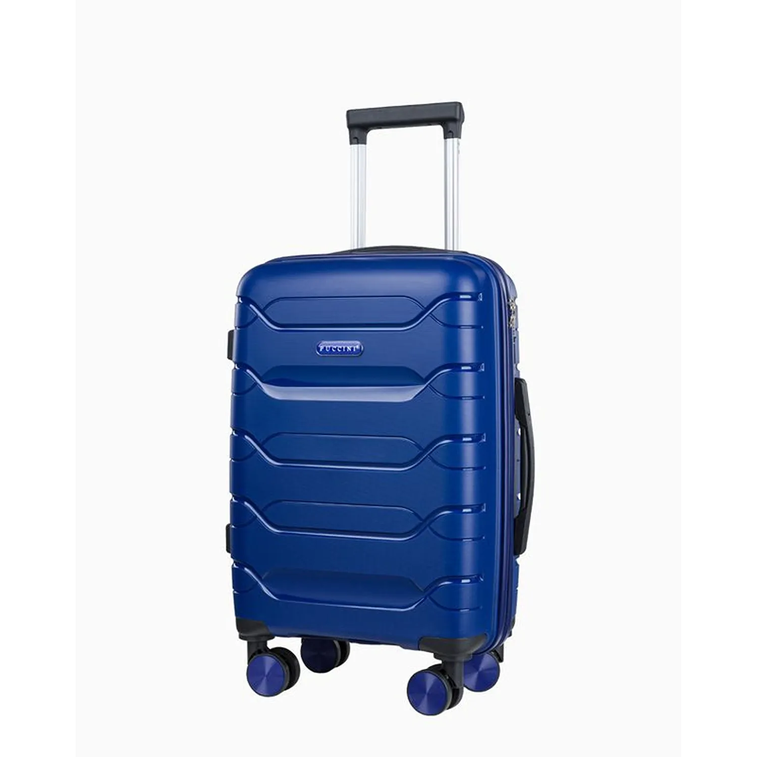 Puccini PP020C7A tumši zils rokas bagāžas koferis — Polüpropüleen, 31L, 2.6 kg