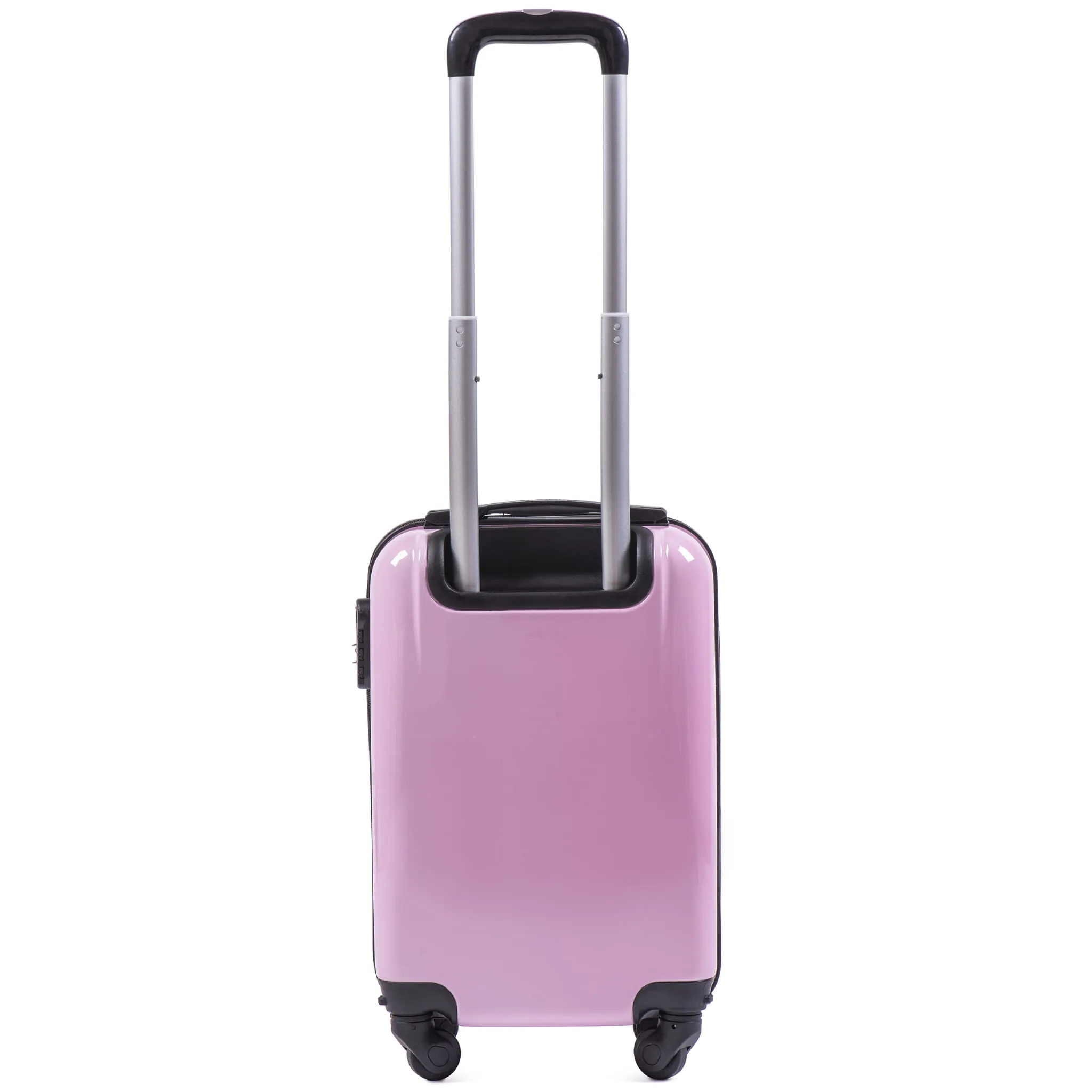 Wings PC-KD01 rozā mazs koferis — Polükarbonaat, 28L, 2.5 kg (no aizmugures)